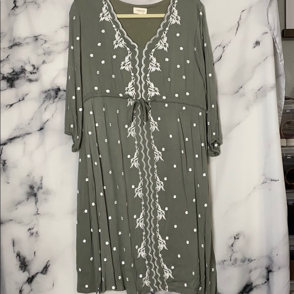 orange creek Dresses & Skirts - Sage Embroidered Dress